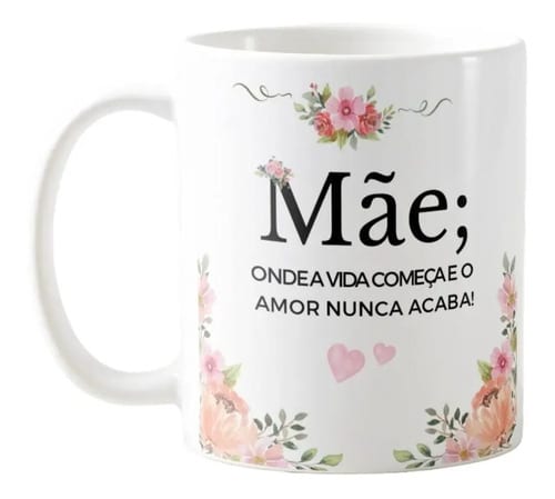 Caneca Personalizada Presente Especial e Criativo para a Mãe - Família (Mãe)