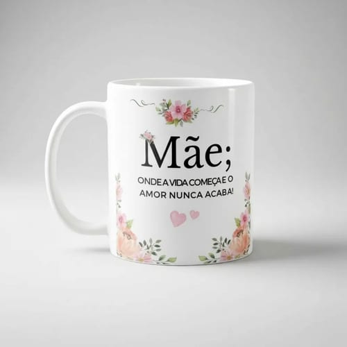 Caneca Personalizada Presente Especial e Criativo para a Mãe - Família (Mãe)
