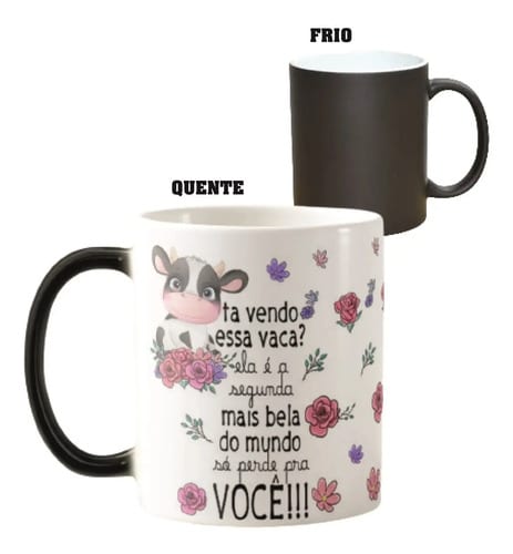 Caneca Mágica Presente Criativo Especial para Amiga Vaca