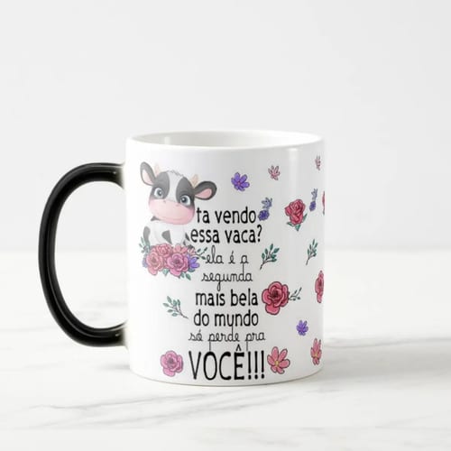 Caneca Mágica Presente Criativo Especial para Amiga Vaca