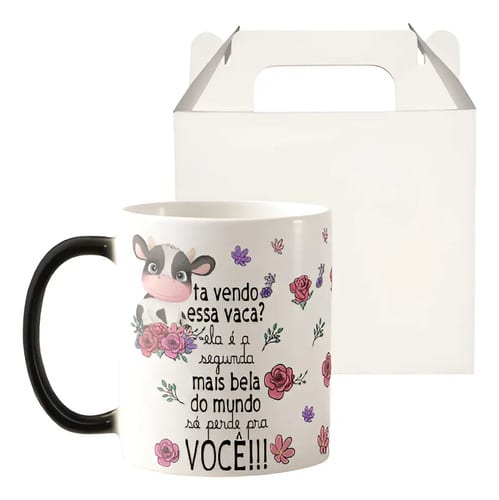 Caneca Mágica Presente Criativo Especial para Amiga Vaca - Outros (Amigo(a))