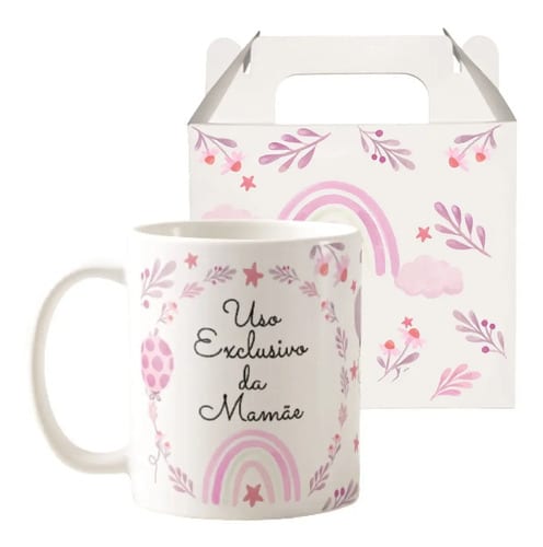 Caneca Delicada Presente Especial Uso Exclusivo da Mamãe - Família (Mãe)