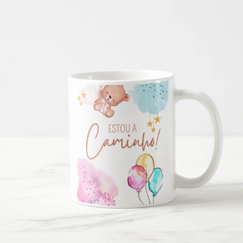 Caneca Presente Criativo Para Revelar Gravidez A Família
