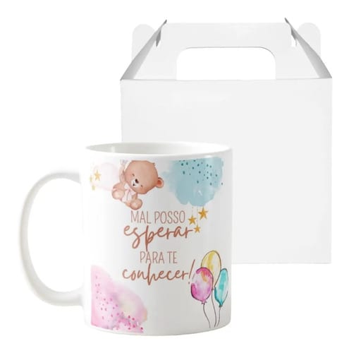 Caneca Presente Criativo Para Revelar Gravidez A Família - Anúncio de Gravidez (Família/Geral)