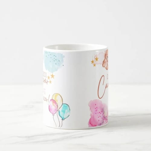 Caneca Mágica Presente Revelação de Gravidez Criativa