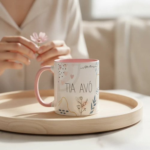 Caneca Feminina Presente de Aniversário para Tiavó