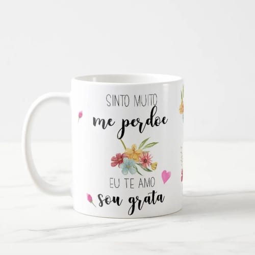 Caneca Presente Personalizado com Oração Ho’oponopono
