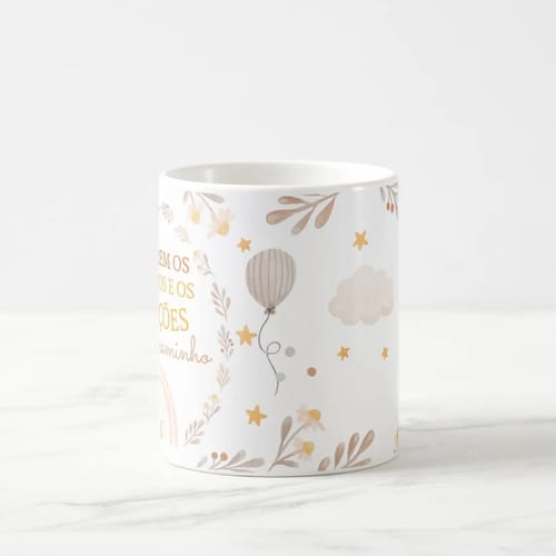 Caneca Delicada Presente para Revelar Gravidez a Família