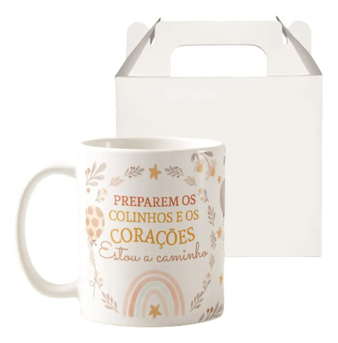 Caneca Delicada Presente para Revelar Gravidez a Família