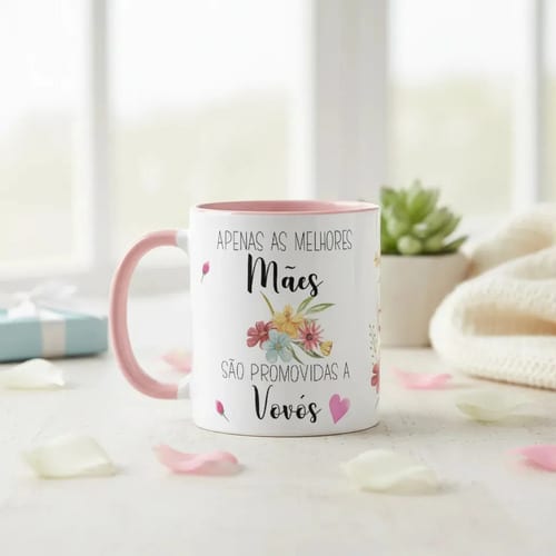 Caneca Feminina Especial Dia das Mães Promovida a Vovó