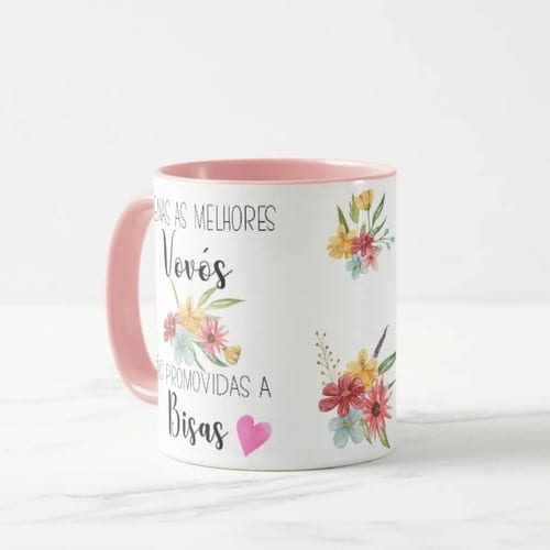 Caneca Feminina para Presentear Vovó Promovida a Bisa