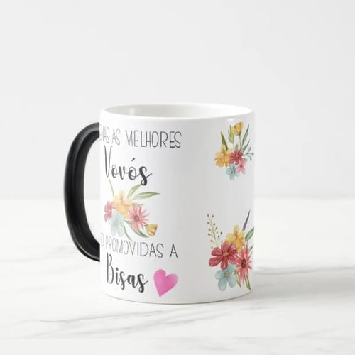 Caneca Mágica Presente Especial para Revelar Gravidez a Bisa