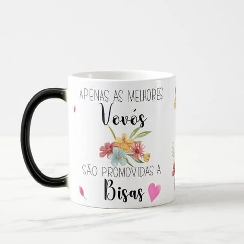 Caneca Mágica Presente Especial para Revelar Gravidez a Bisa