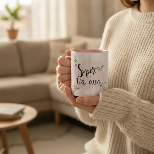 Caneca Feminina Presente Criativo para Super Tia Avó