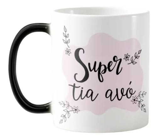 Caneca Mágica De Cerâmica 325 Ml - Família (Tia Avó)