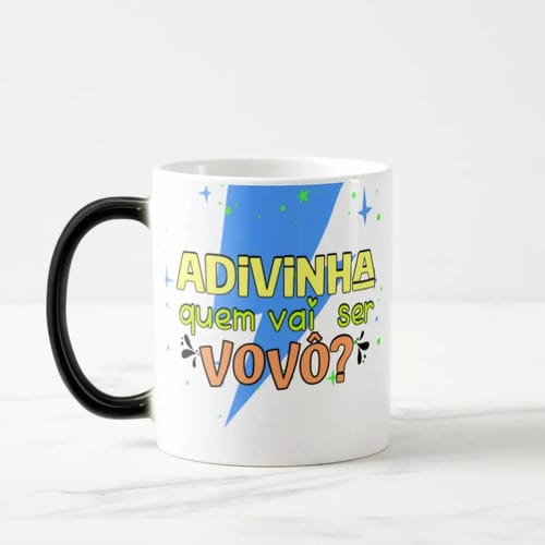 Caneca Mágica Presente Criativo Anúncio de Gravidez Pai Vovô