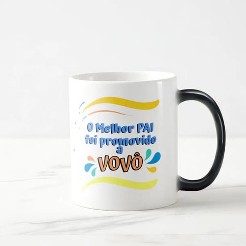 Caneca Mágica Presente Criativo Anúncio de Gravidez Pai Vovô