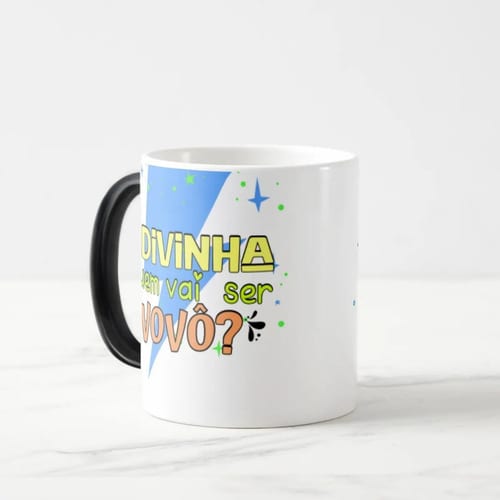 Caneca Mágica Presente Criativo Anúncio de Gravidez Pai Vovô