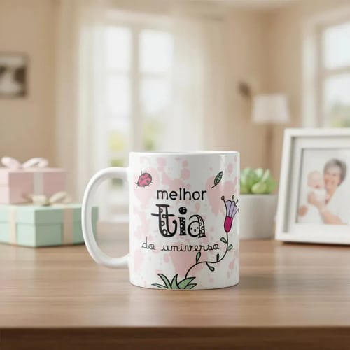 Caneca Presente Especial Aniversário para Melhor Tia