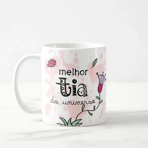 Caneca Presente Especial Aniversário para Melhor Tia