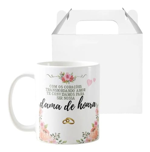Caneca Dama de Honra Lembrança Casamento - Casamento (Dama de Honra)