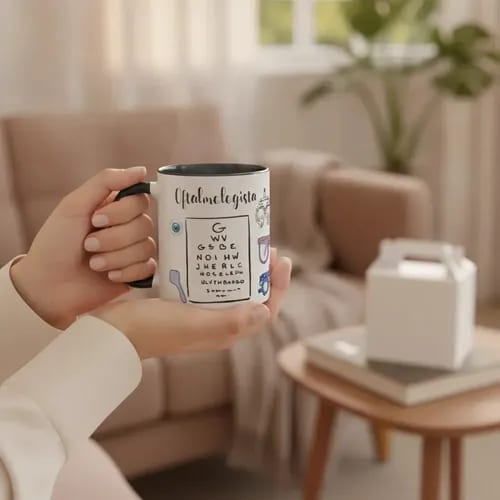 Caneca Personalizada Presente para Médicos Oftalmologistas