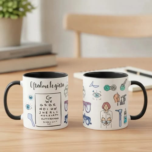 Caneca Personalizada Presente para Médicos Oftalmologistas - Profissões (Médico(a))