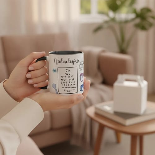 Caneca Personalizada Presente para Médicos Oftalmologistas