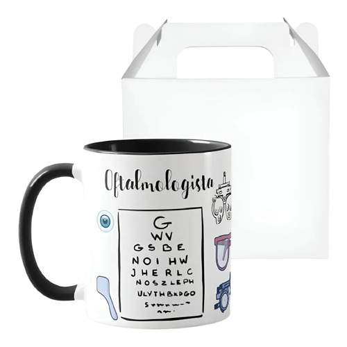 Caneca Personalizada Presente para Médicos Oftalmologistas - Profissões (Médico(a))