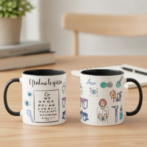 Caneca Personalizada Presente para Médicos Oftalmologistas - Profissões (Médico(a))