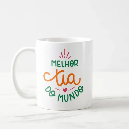 Kit 2 Canecas Presente Especial Melhor Tio e Tia do Mundo