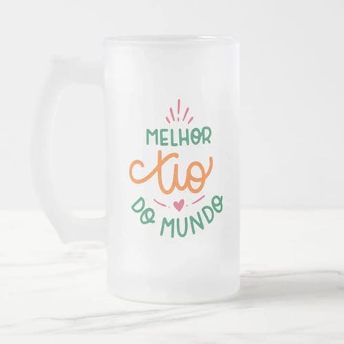 Kit 2 Copos de Cerveja Chopp para Presentear Tio e Tia