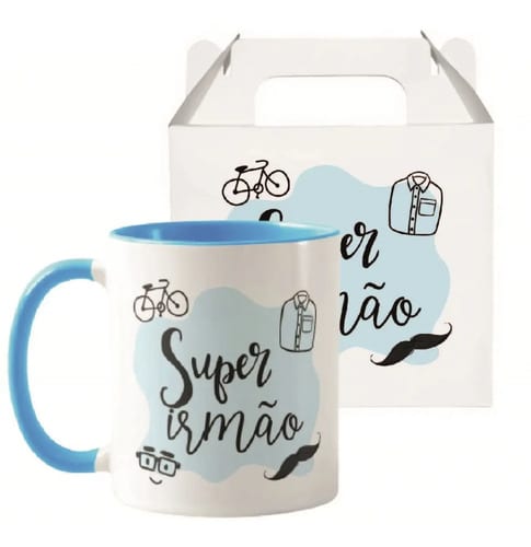 Caneca Especial Personalizada para Presentear Super Irmão - Família (Irmão)
