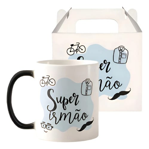 Caneca Mágica Presente Criativo Especial para Super Irmão - Família (Irmão)