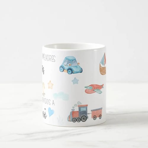 Caneca Presente Revelação de Gravidez Criativa Melhor Vovô