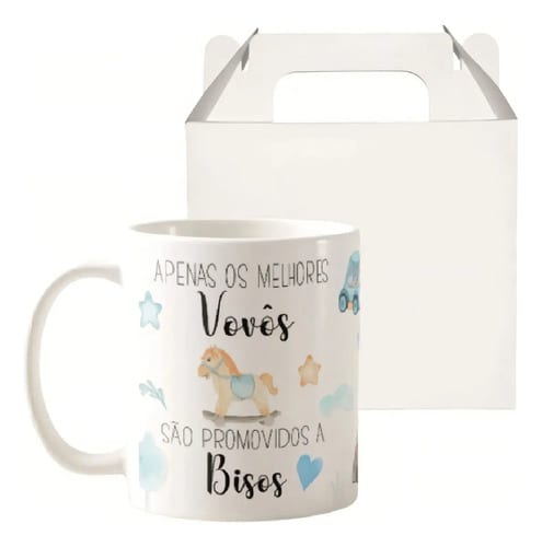 Caneca Presente Revelação de Gravidez Criativa Melhor Bisavô