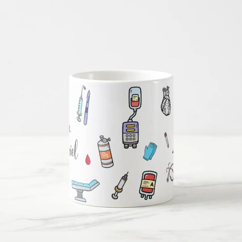 Caneca Personalizada com Nome para Médico Cirurgião Geral