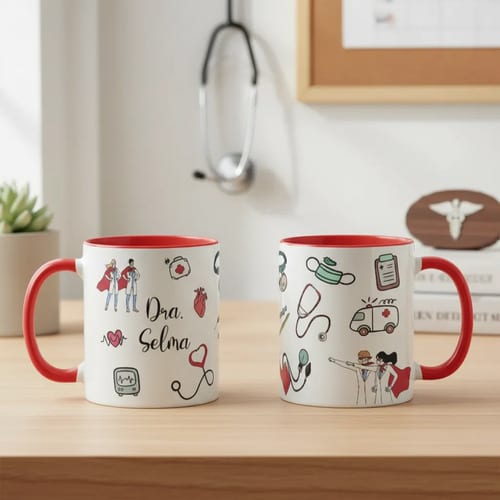 Caneca Personalizada Criativa para Médico Clínico Geral - Profissões (Médico(a))