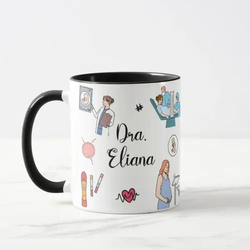 Caneca Personalizada Criativa Médico Obstetra Ginecologista
