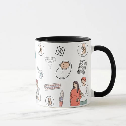 Caneca Personalizada Criativa Médico Obstetra Ginecologista