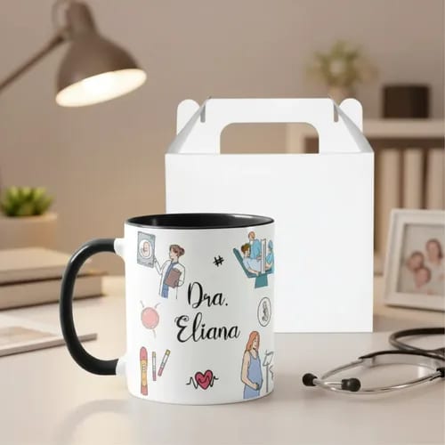 Caneca Personalizada Criativa Médico Obstetra Ginecologista