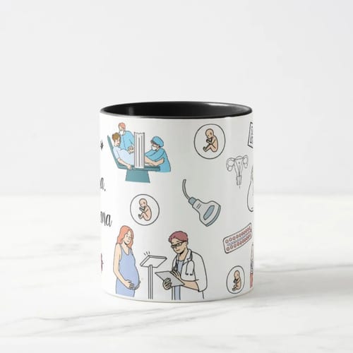 Caneca Personalizada Criativa Médico Obstetra Ginecologista