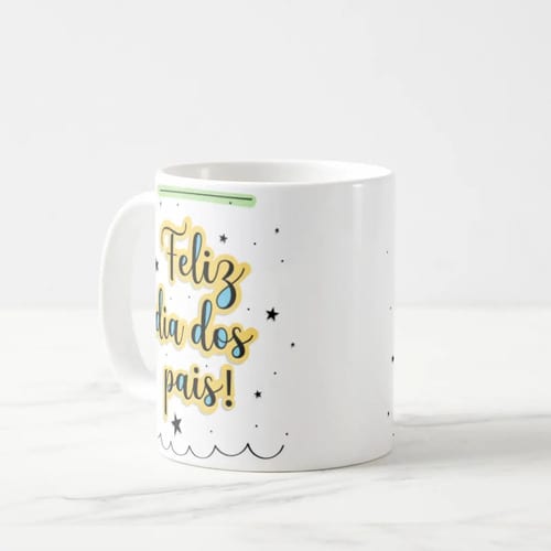 Caneca Personalizada Feliz Dia dos Pais Presente Pai Papai