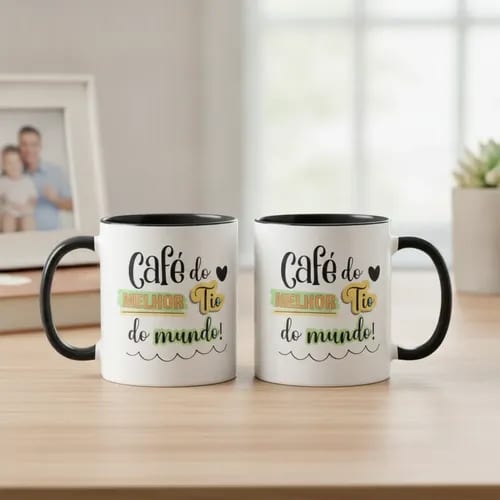 Caneca Personalizada Divertida Tio Presente Dia dos Pais - Família (Tio)