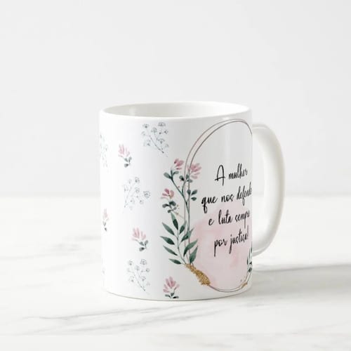 Caneca Feminina Delicada Presente Profissão Advogada