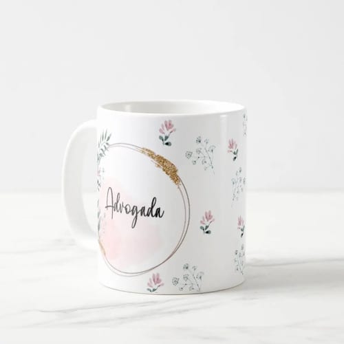 Caneca Feminina Delicada Presente Profissão Advogada