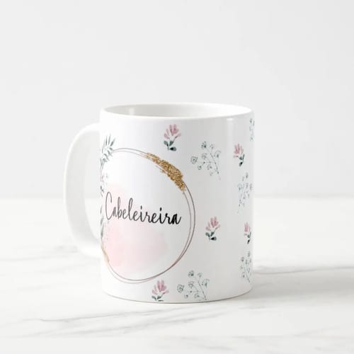 Caneca Feminina Delicada Presente Profissão Cabeleireira