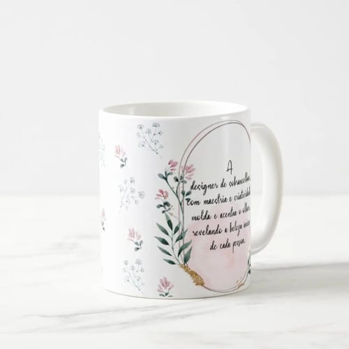 Caneca Feminina Delicada Presente Profissão Lash Designer