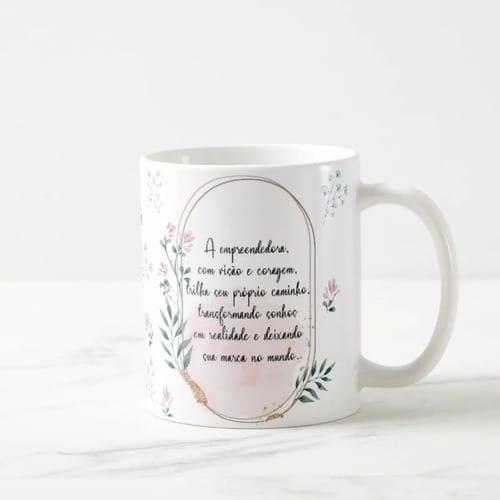 Caneca Feminina Delicada Presente Profissão Empreendedora