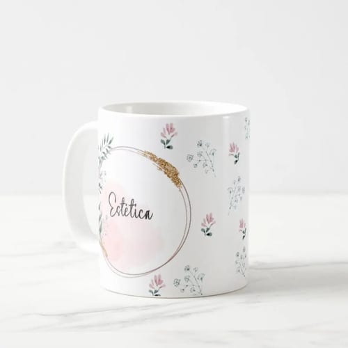 Caneca Feminina Delicada Presente Profissão Esteticista